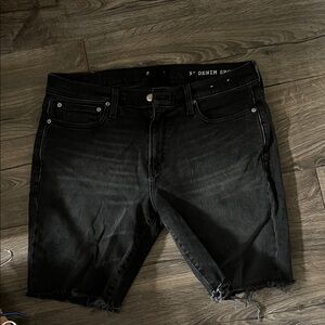 Black Denim Madewell cutoff Men's Shorts